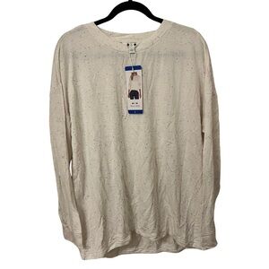 Three Dots Long Sleeve Crewneck Sweater